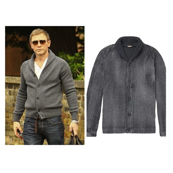 Massimo Alba Faded Shawl Cardigan size L - Picture 2 of 12